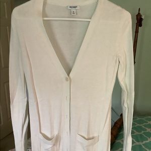 Old Navy White Cardigan